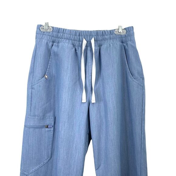 Figs High Waisted‎ Zamora Jogger Scrub Pants Size S light blue - Picture 2 of 11